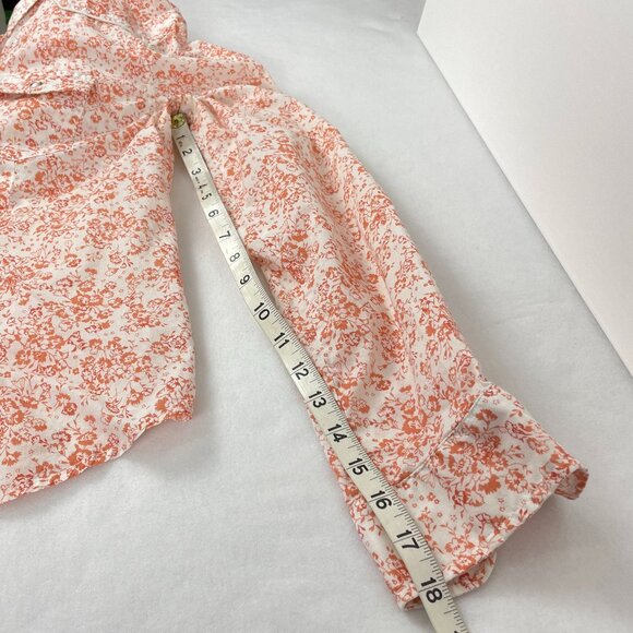 American Eagle Outfitters Floral Snap Button Cowgirl Top Size L - Picture 11 of 14